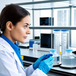 Water Quality Monitoring Professional**

"A professional environmental scientist analyzing water samples in a modern laboratory, fully clothed in appropriate lab attire, safe for work, perfect anatomy, natural proportions, professional setting, data analysis, quality control, career advancement, serious expression, family-friendly, modest."

**