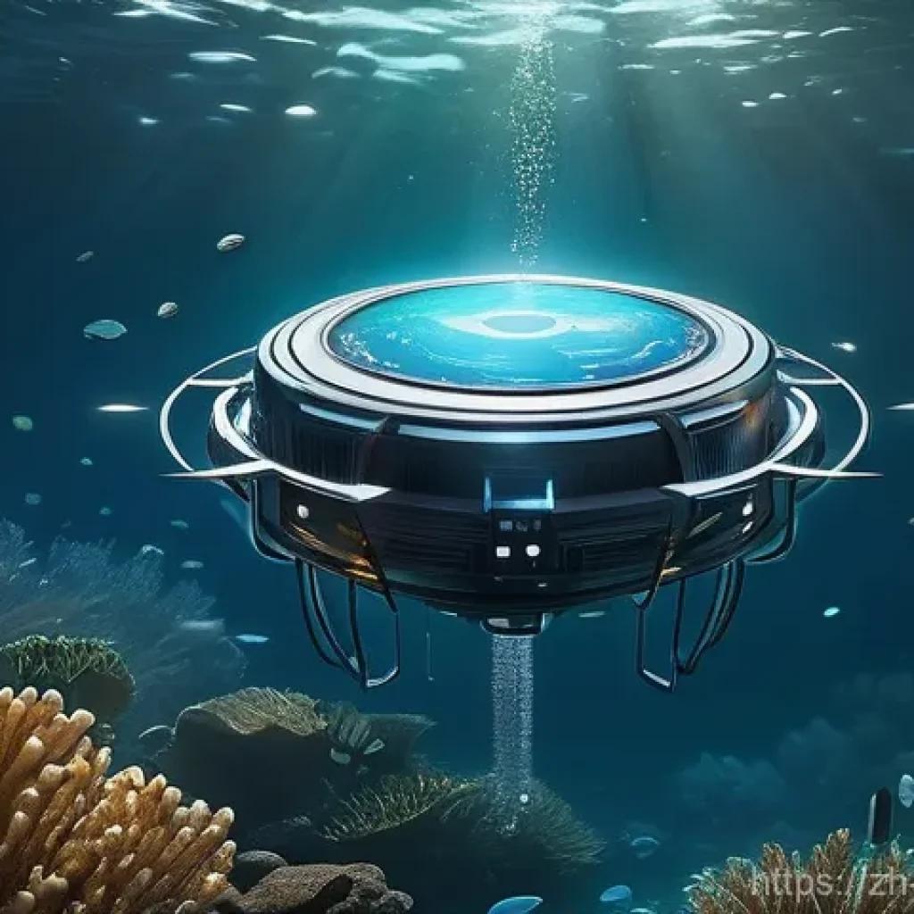 수질환경 분야 연구 동향 - **Prompt:** A serene and pristine underwater scene in a crystal-clear lake or ocean, softly illumina...
