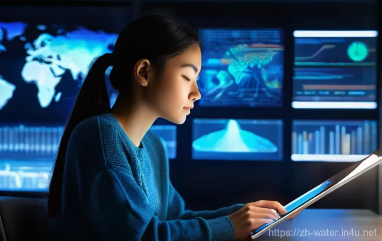 수질환경기사 시험 준비 꿀팁 - **Prompt 1: "The Visionary Student of Environmental Data"**
    A young female student, appearing to...